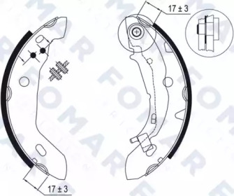 FOMAR FRICTION fo9045 -  Комплект тормозных колодок